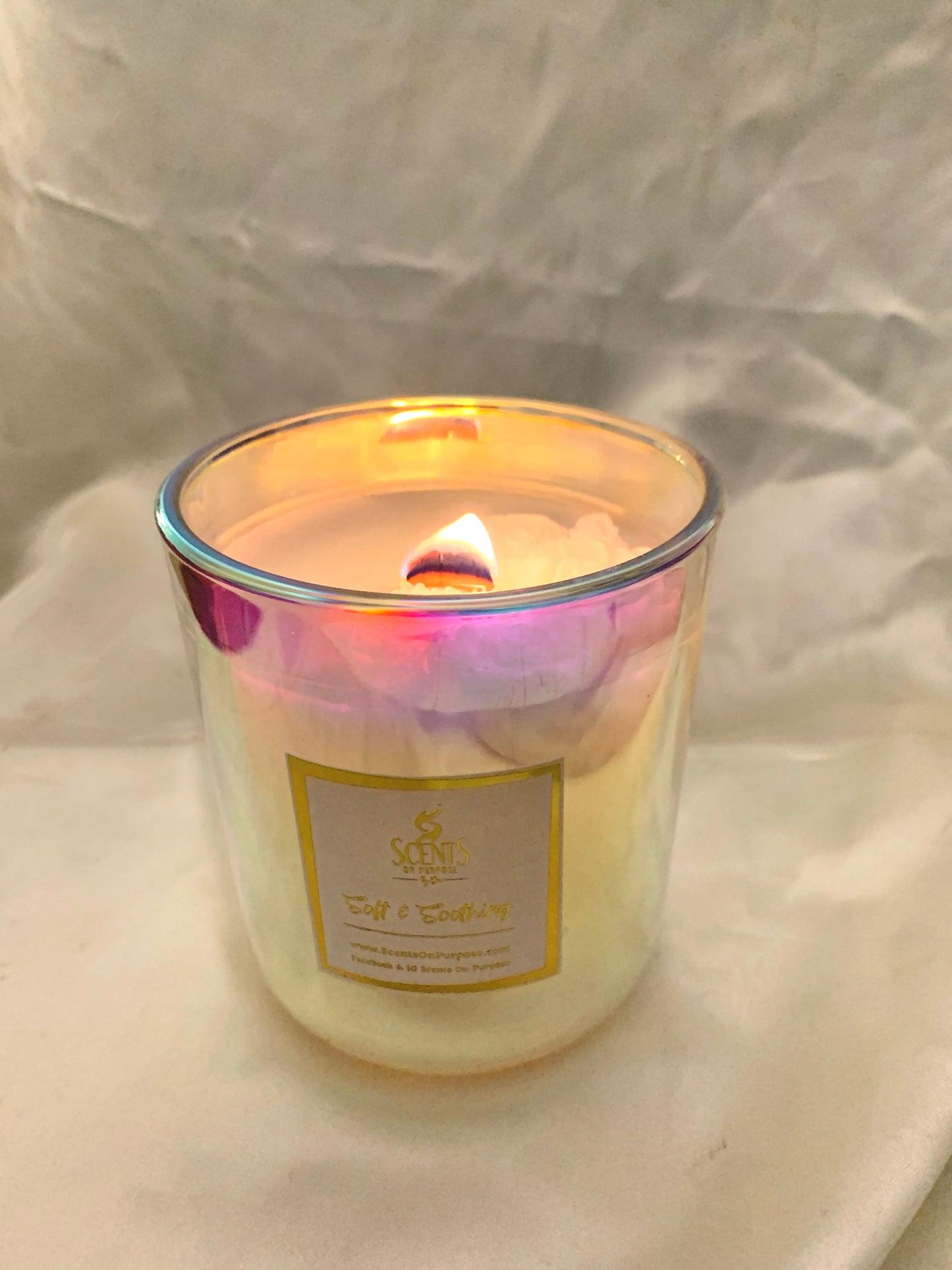 Iridescent Shine Candle