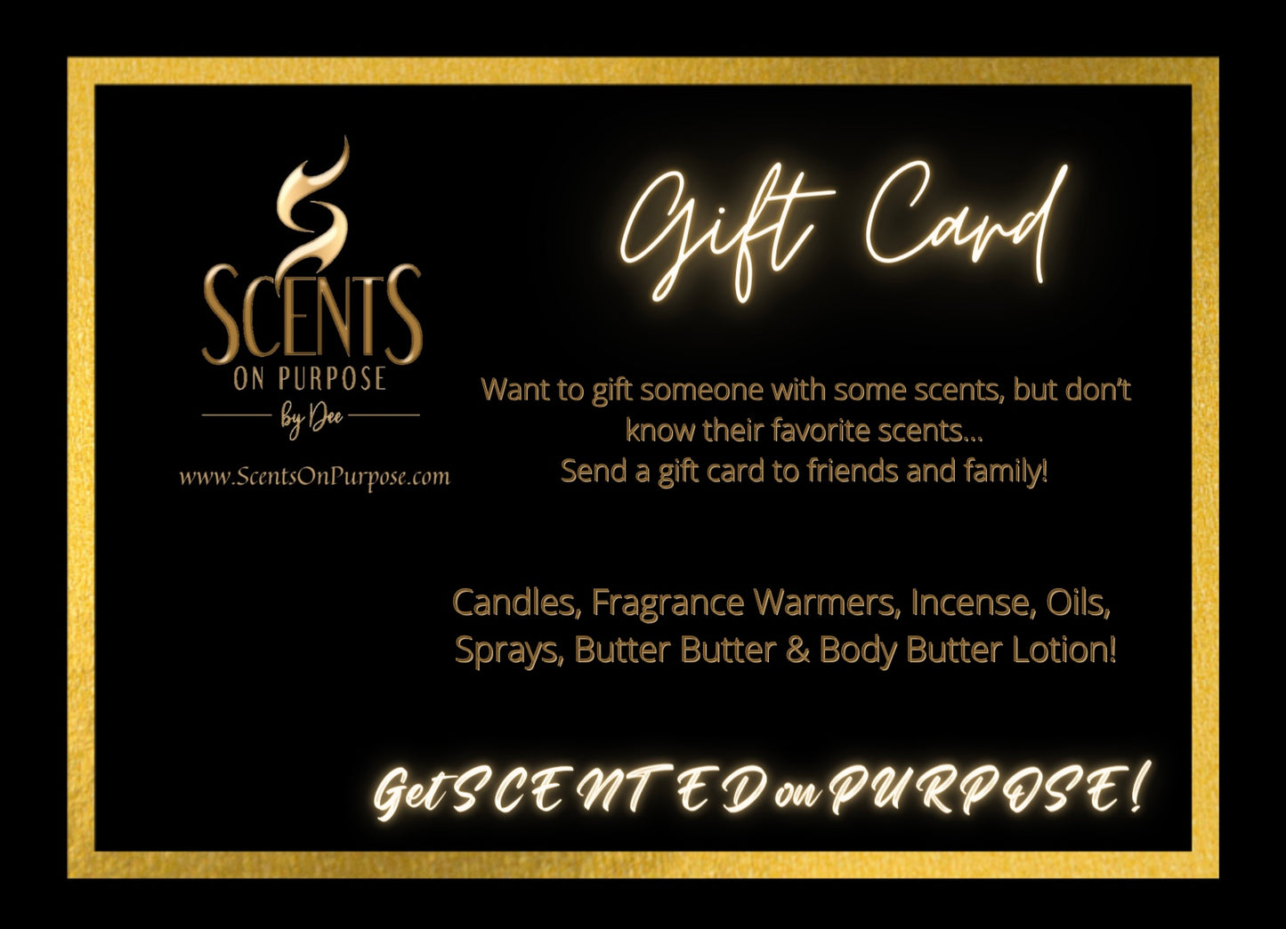 Scents On Purpose Gift Card